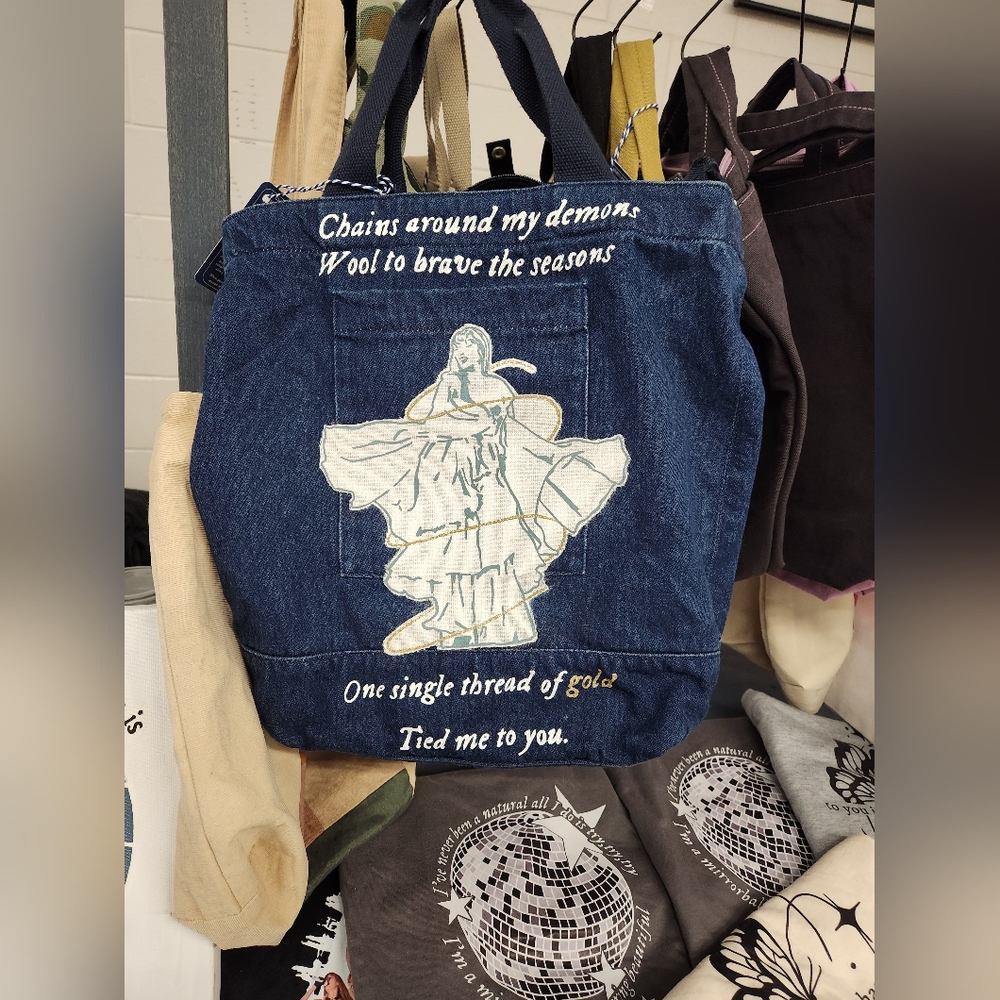 Levis Denim Tote Bag with Graphic Design